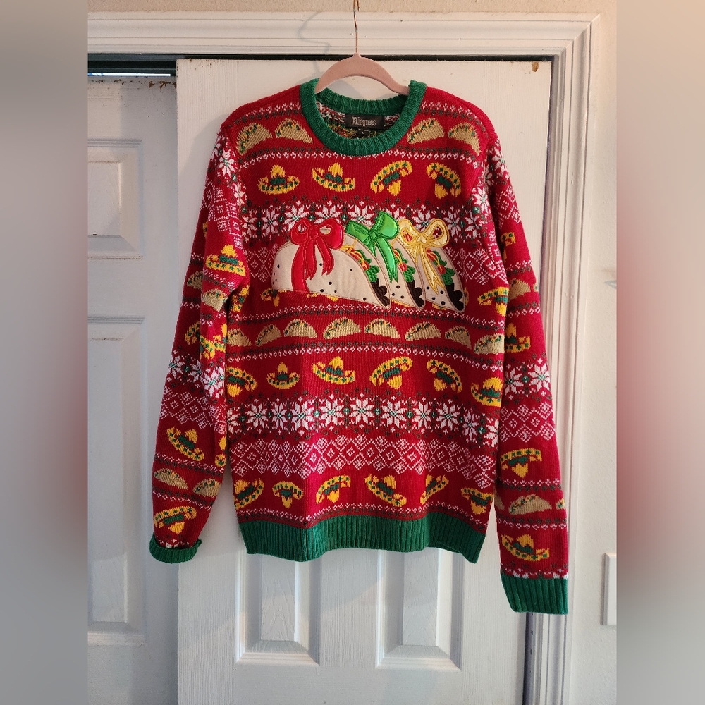 *Like New* Taco Christmas Sweater